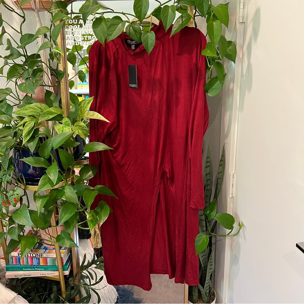ELOQUII long turtleneck with side slit